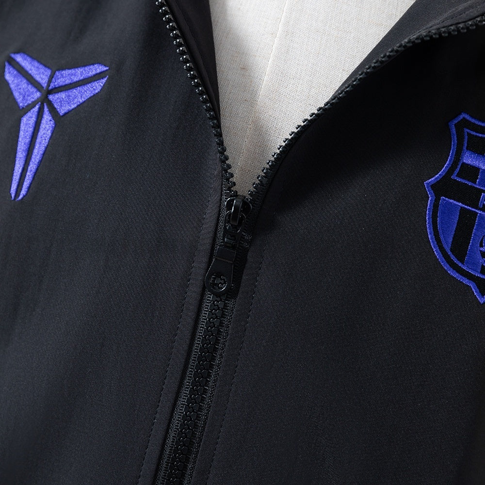 Barcelona x Kobe Windbreaker 2025/26 Black Football Soccer product image 7