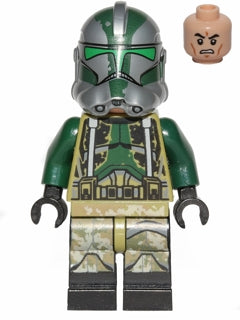 SW0528 Clone Commander Gree (Gray Lines on Legs) product image 1, provided for visual reference and product detail review