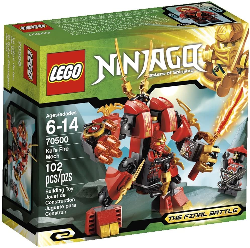 70500 Ninjago Kai's Fire Mech (Retired) (New Sealed) product image 1, provided for visual reference and product detail review