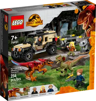 76951 Pyrorapter and Dilophosaurus Transport product image 1, provided for visual reference and product detail review