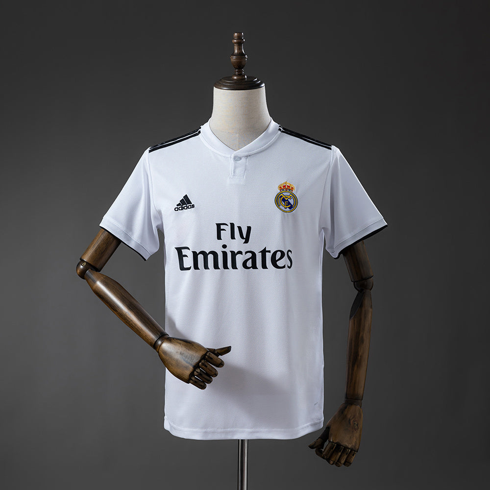 Real Madrid Home Jersey 2018-19 Retro Football Kit Soccer product image 1