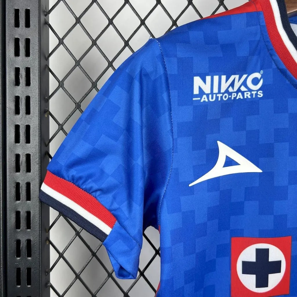 Kids Cruz Azul Jersey 25/26 Home Football Kit Soccer product image 4