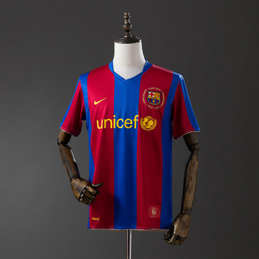 Barcelona Jersey 2007/08 Home Retro Football Kit product image 1