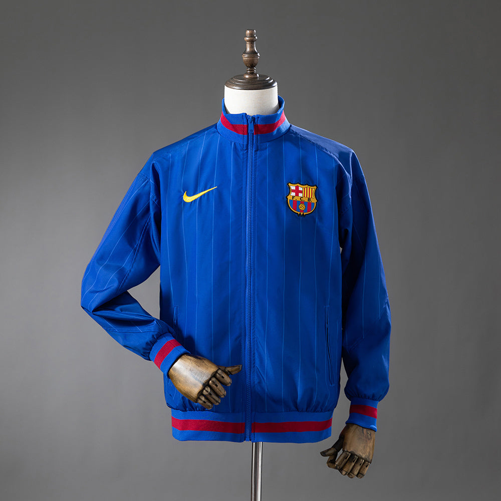 Barcelona Windbreaker 2025/26 Blue Football Soccer Jacket product image 1
