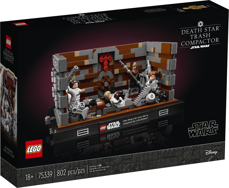75339 Death Star Trash Compactor Diorama (Retired) (New Sealed) product image 1, provided for visual reference and product