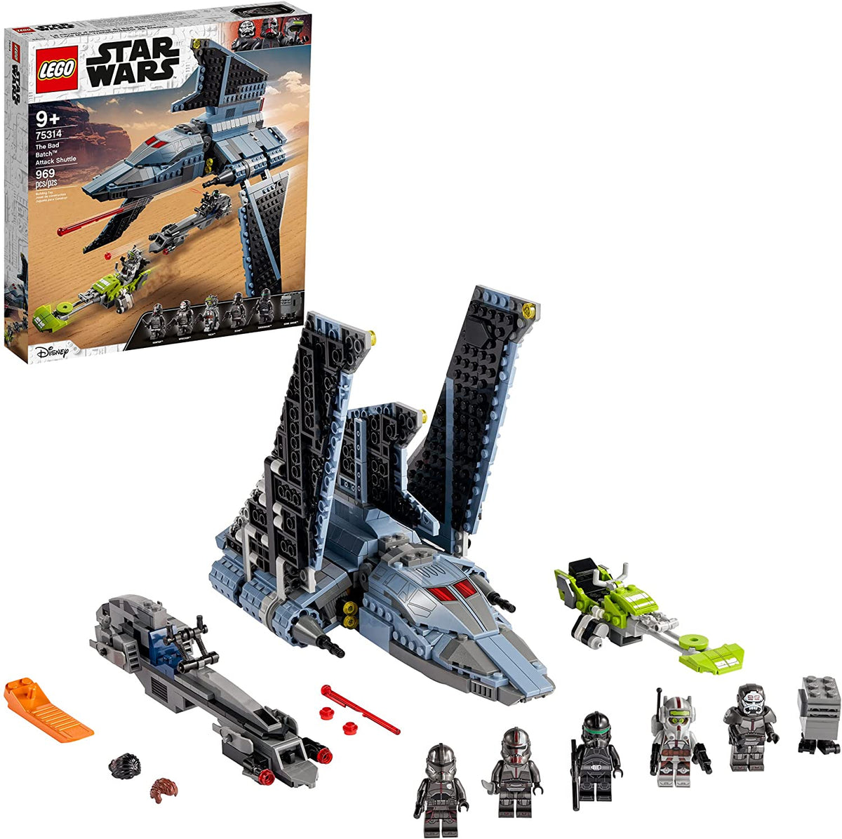 75314 The Bad Batch Attack Shuttle (Retired) (New Sealed) product image 1, provided for visual reference and product detail
