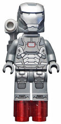SH066 War Machine - Dark Bluish Gray and Silver Armor with Backpack product image 1, provided for visual reference and