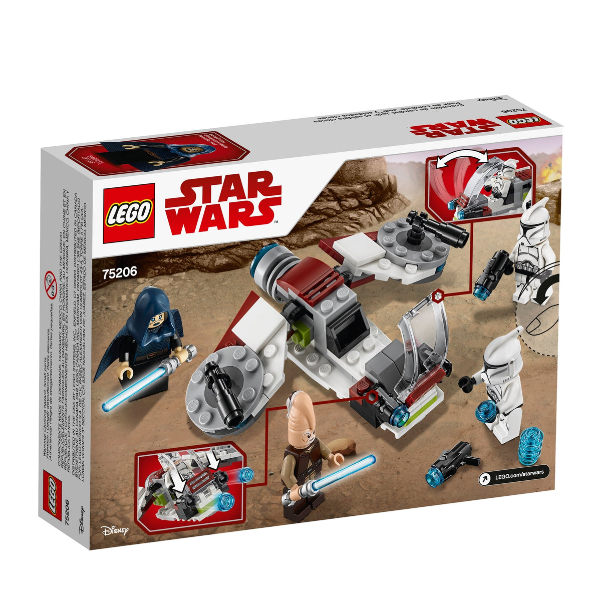 75206 Jedi and Clone Troopers Battle Pack product image 3, provided for visual reference and product detail review