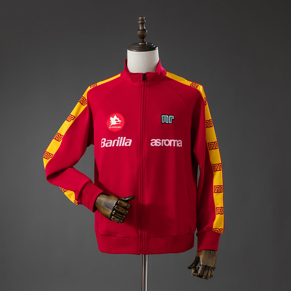 AS Roma Windbreaker 1988-1989 Red Football Soccer Jacket product image 1