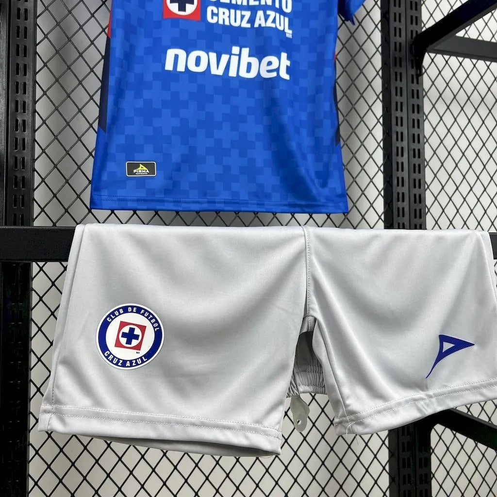 Kids Cruz Azul Jersey 25/26 Home Football Kit Soccer product image 8