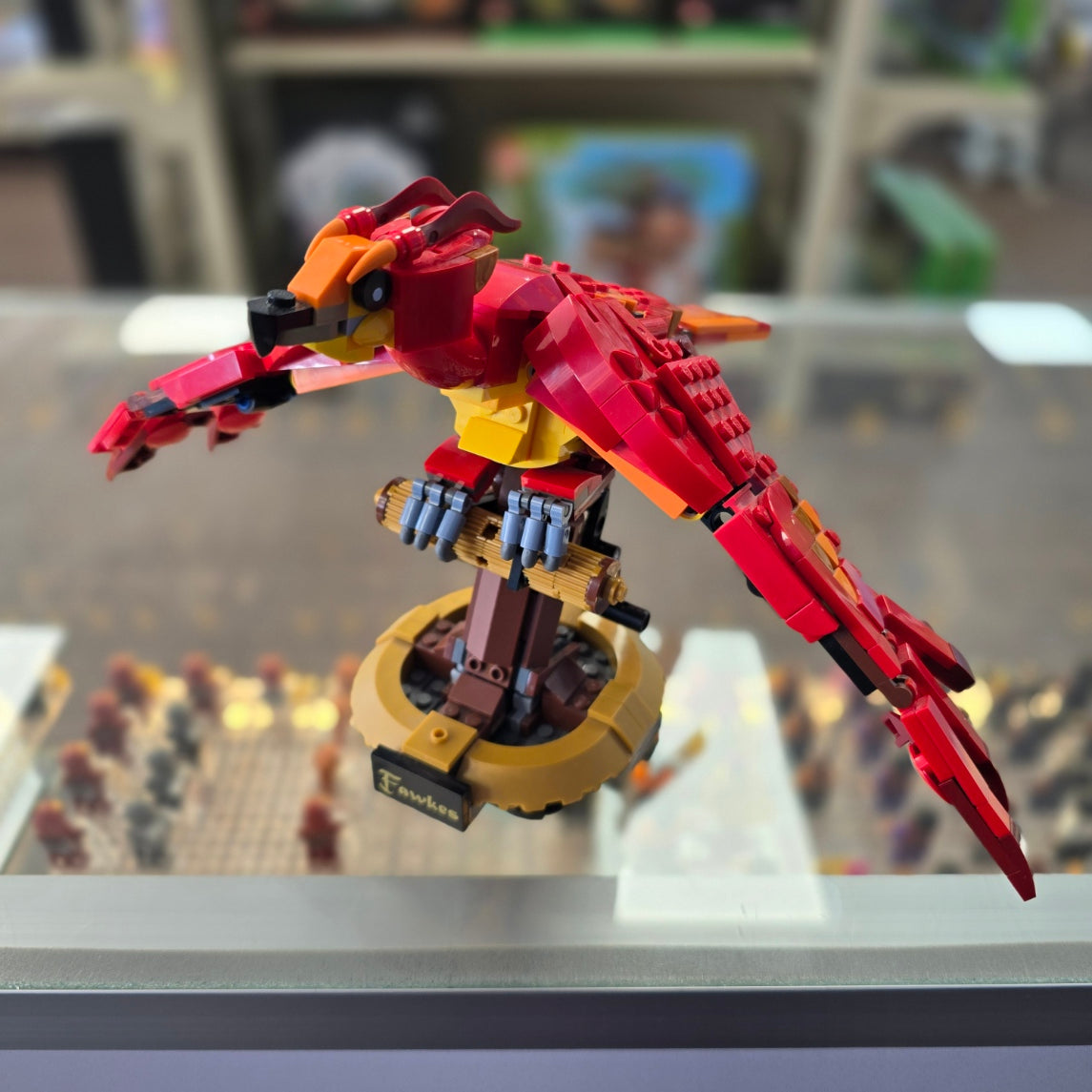 76394 Fawkes, Dumbledore’s Phoenix (Retired) (Previously Owned) product image 1, provided for visual reference and product