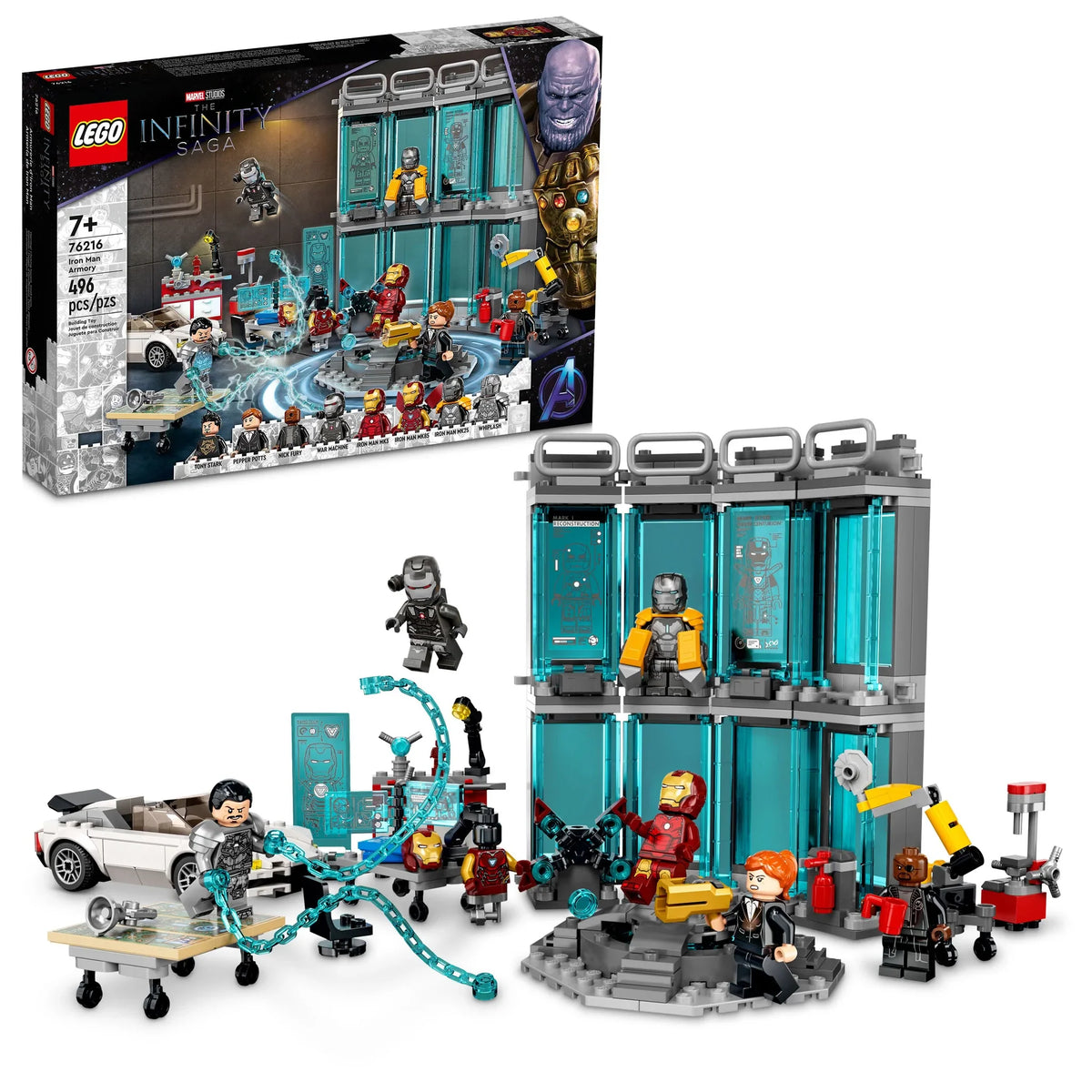 76216 Iron Man Armory (Retired) (New Sealed) product image 1, provided for visual reference and product detail review