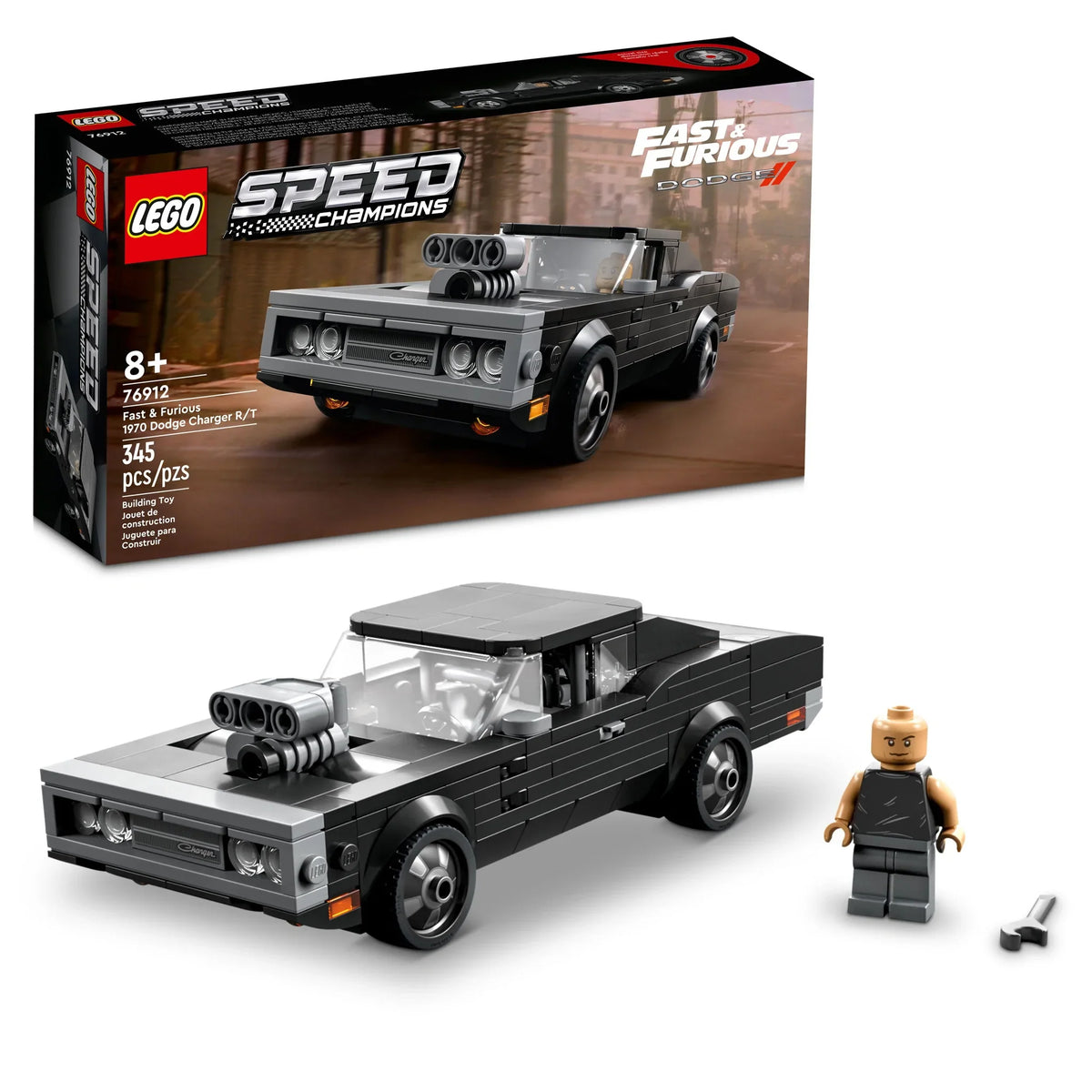 76912 Fast & Furious 1970 Dodge Charger R/T (Retired) (New Sealed) product image 1, provided for visual reference and
