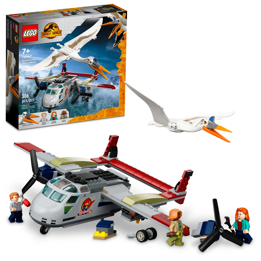 76947 LEGO Jurassic World: Quetzalcoatlus Plane Ambush product image 1, provided for visual reference and product detail