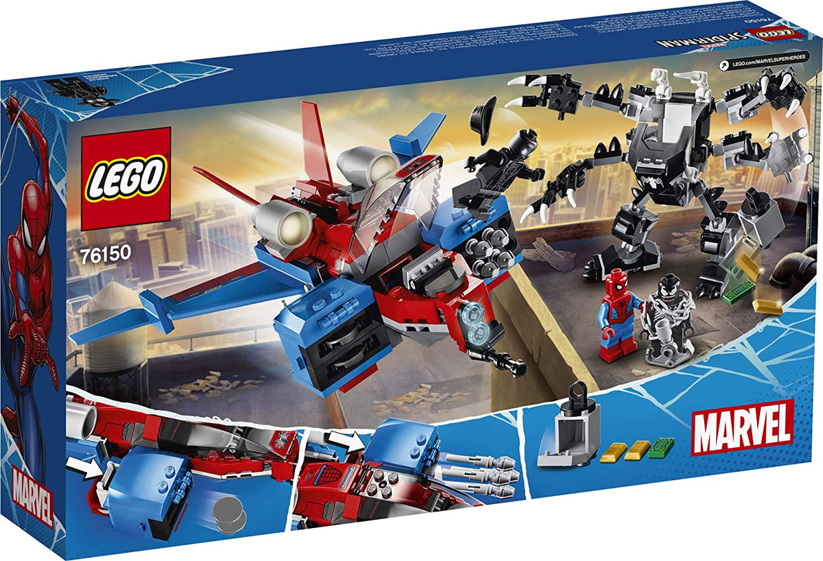 76150 Spiderjet vs Venom Mech (Retired) (New Sealed) product image 2, provided for visual reference and product detail review