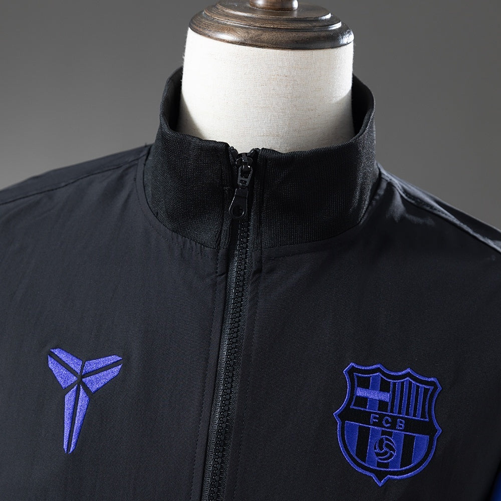 Barcelona x Kobe Windbreaker 2025/26 Black Football Soccer product image 6