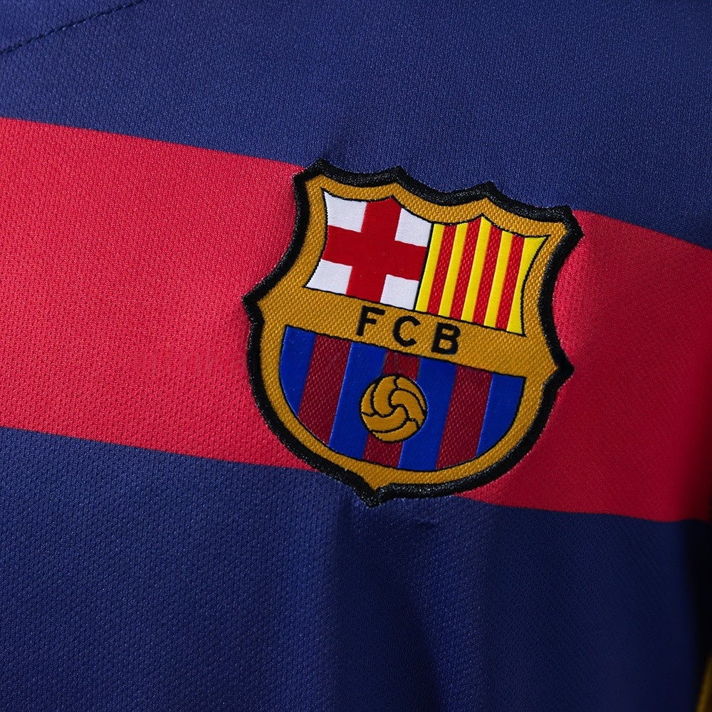 Barcelona Jersey 2015-16 Home Retro Kit Long Sleeves product image 5