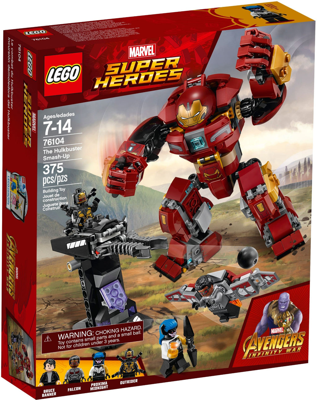 76104 LEGO Marvel Avengers: Infinity War The Hulkbuster Smash-Up (Retired) (New Sealed) product image 3, provided for visual