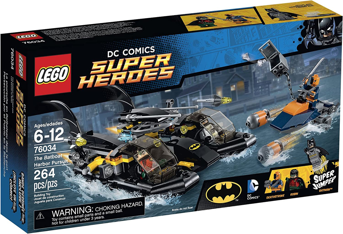 76034 Super Heroes The Batboat Harbor Pursuit (Retired) (Certified Complete) product image 1, provided for visual reference