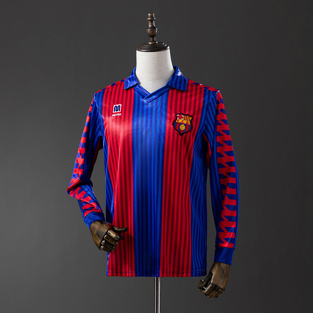 Barcelona Jersey 1989-92 Home Retro Kit Long Sleeves product image 1