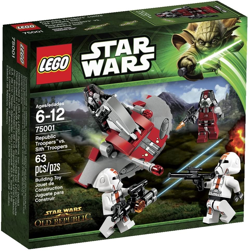75001 Republic Troopers vs. Sith Troopers (Retired) (New Sealed) product image 1, provided for visual reference and product