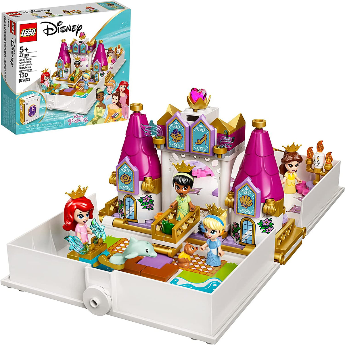 43193 Ariel, Belle, Cinderella and Tiana's Storybook Adventures product image 1, provided for visual reference and product