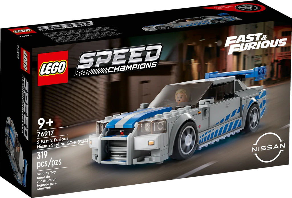 76917 LEGO 2 Fast 2 Furious Nissan Skyline GT-R (R34) product image 1, provided for visual reference and product detail