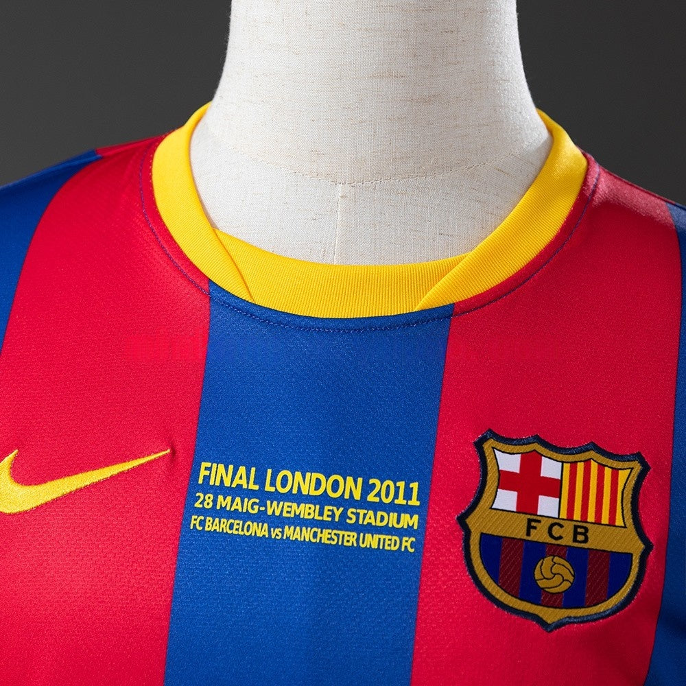 Barcelona Jersey 2010-11 Home Retro Kit Long Sleeves product image 8