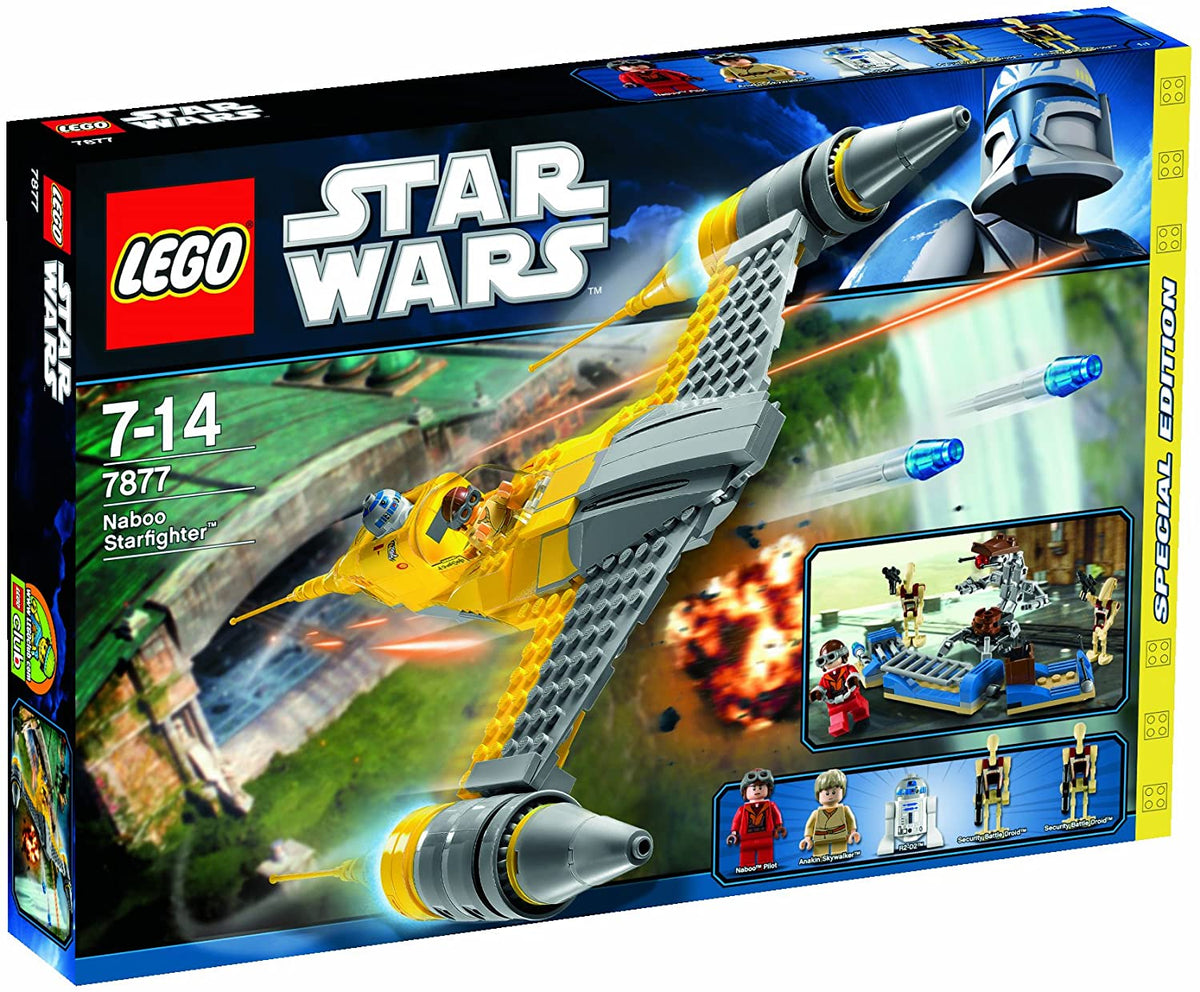7877 Naboo Starfighter (Retired) (New Sealed) product image 1, provided for visual reference and product detail review