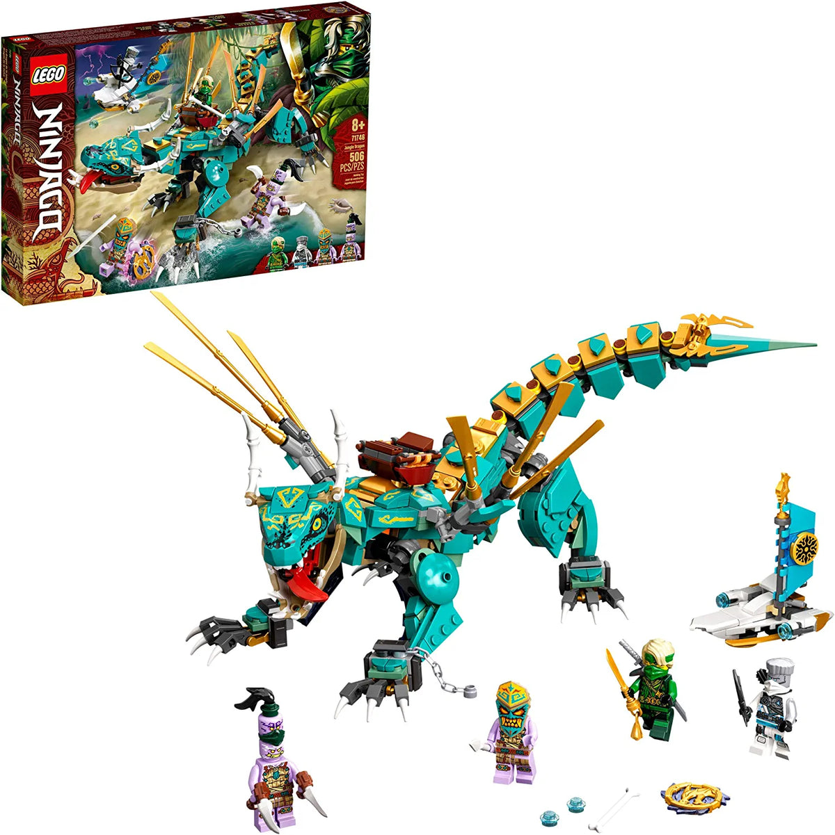 71746 NINJAGO Jungle Dragon (Retired) (New Sealed) product image 1, provided for visual reference and product detail review