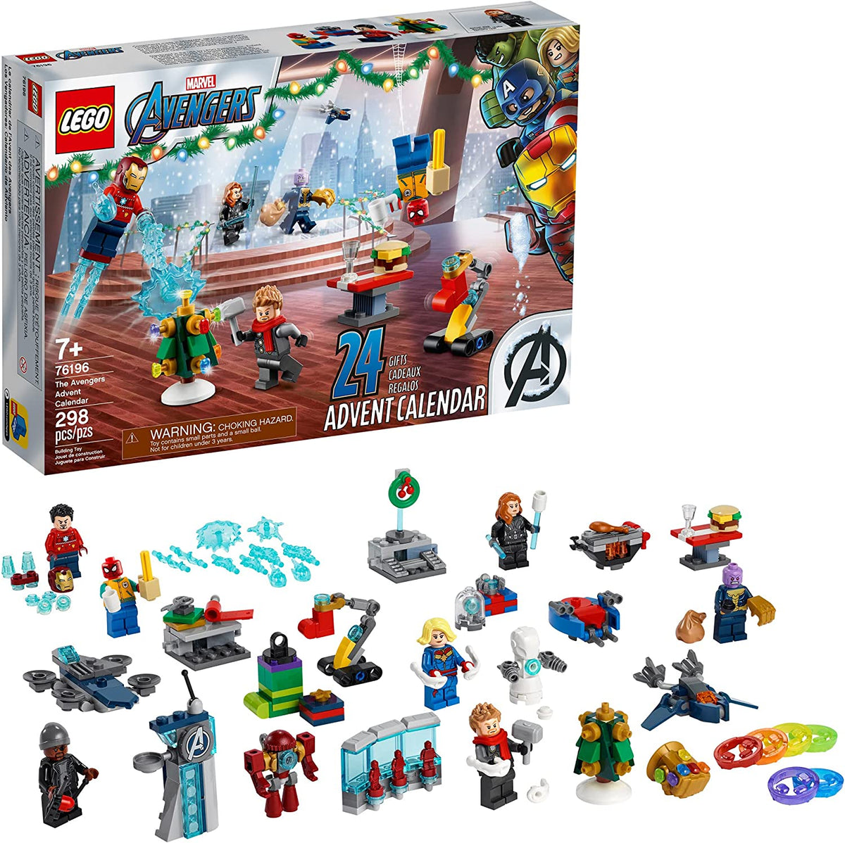 76196 Avengers Advent Calendar 2021 (Retired) product image 1, provided for visual reference and product detail review