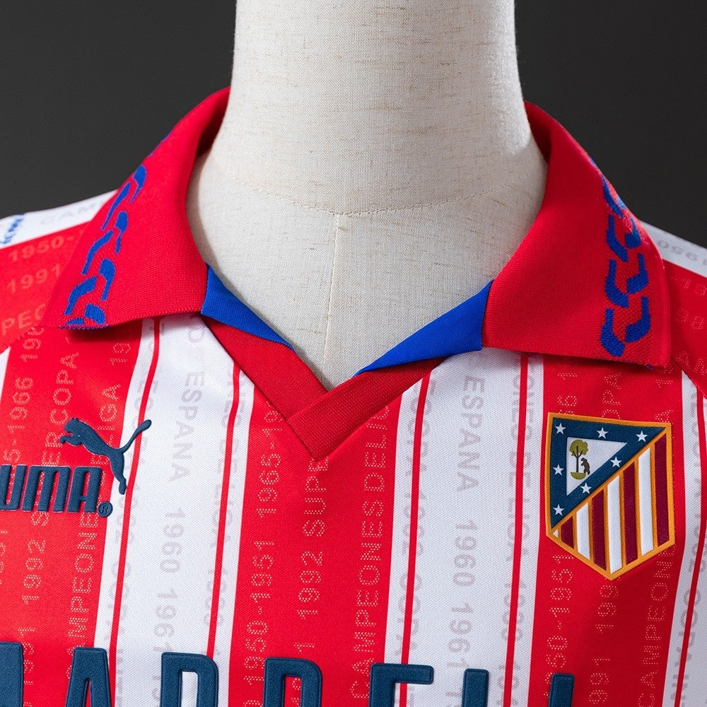 Atletico Madrid Jersey 1995-96 Home Retro Football Kit product image 6