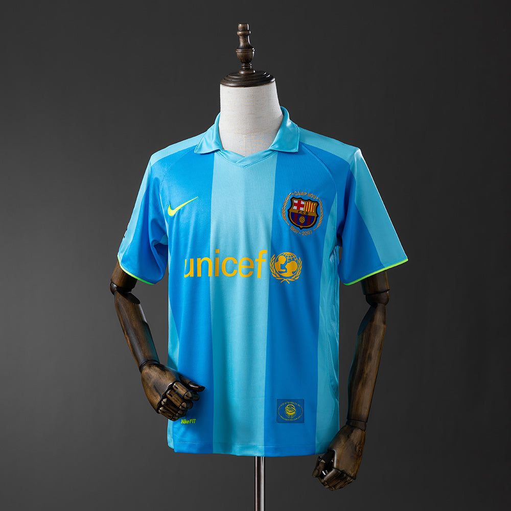 Barcelona Jersey 2007/08 Away Retro Football Kit product image 1