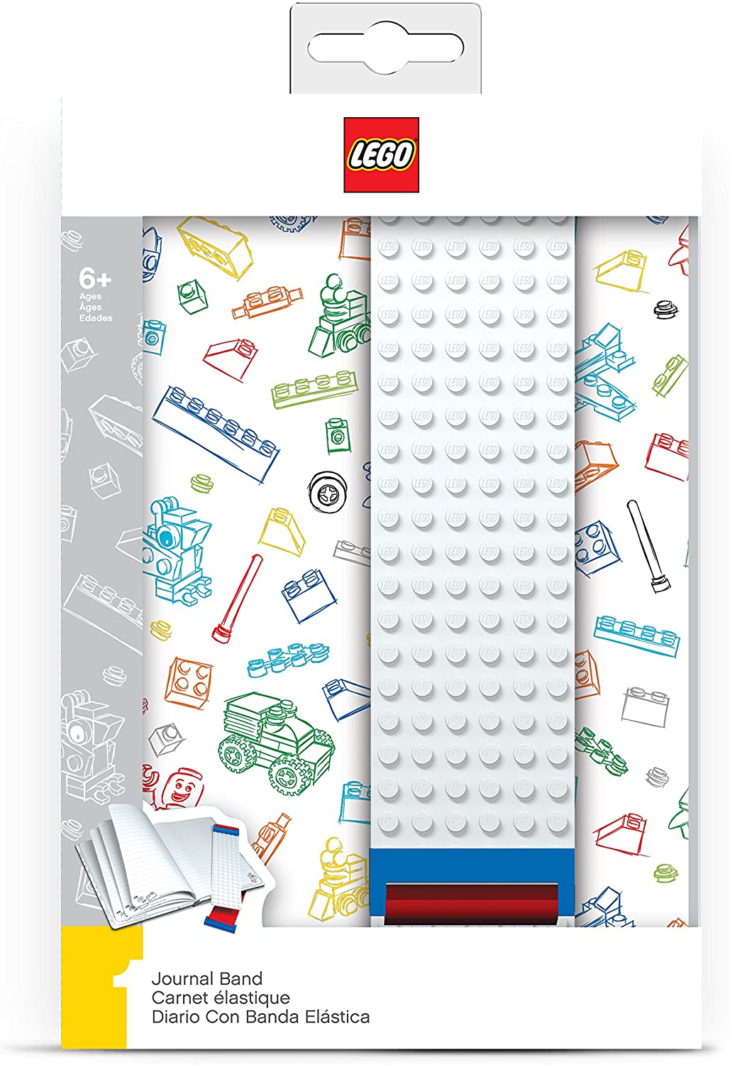Journal with Band (White) product image 1, provided for visual reference and product detail review