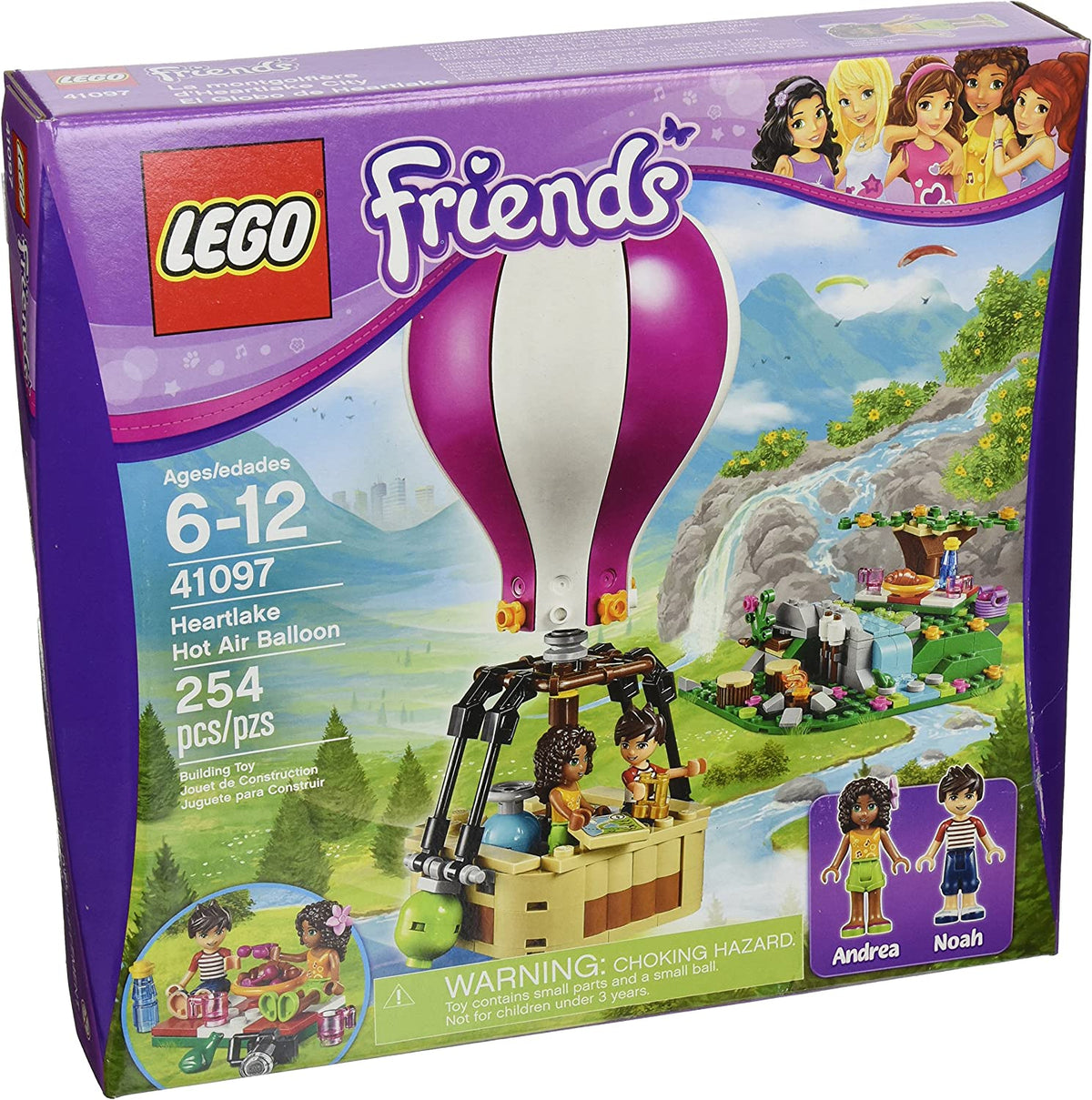 41097 Friends Heartlake Hot Air Balloon (Retired) (New Sealed) product image 1, provided for visual reference and product