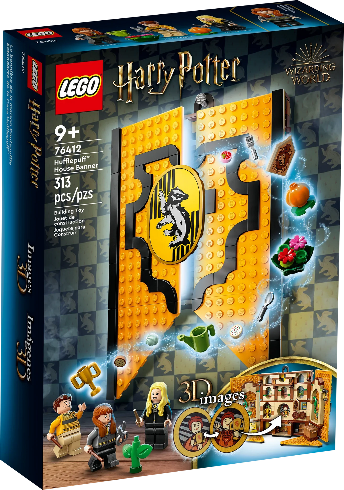76412 Hufflepuff™ House Banner (Retired) (New Sealed) product image 1, provided for visual reference and product detail