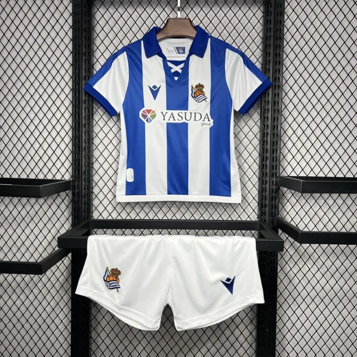 Kids Real Sociedad Home Kit 24/25 Football Jersey product image 1