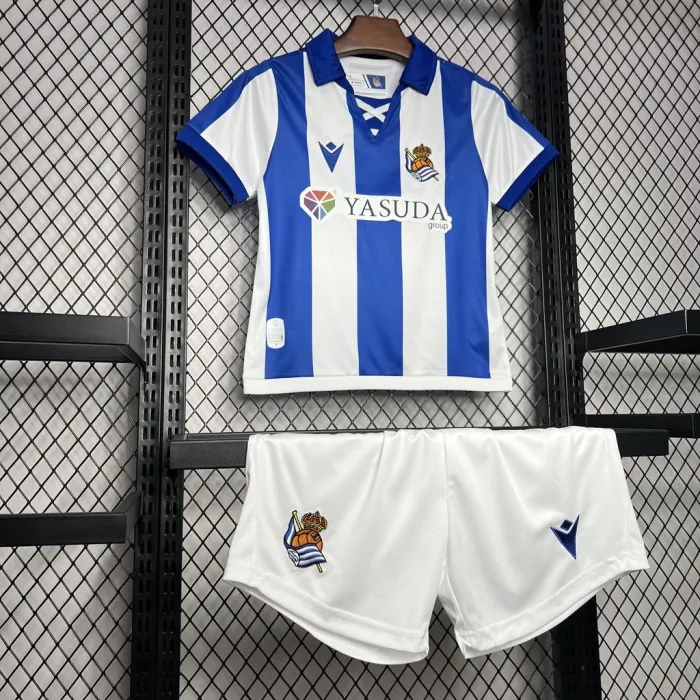 Kids Real Sociedad Home Kit 24/25 Football Jersey product image 2