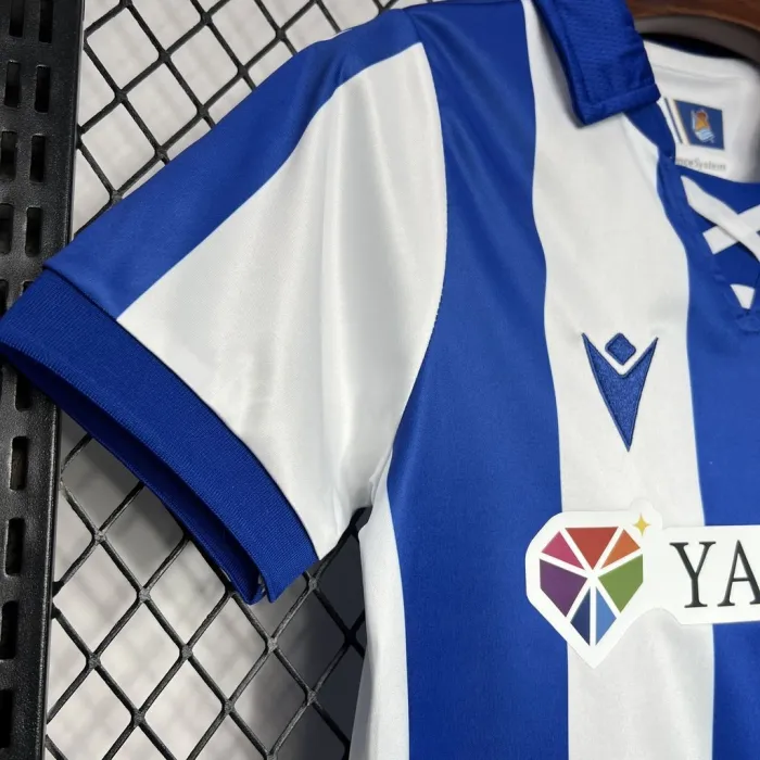 Kids Real Sociedad Home Kit 24/25 Football Jersey product image 3