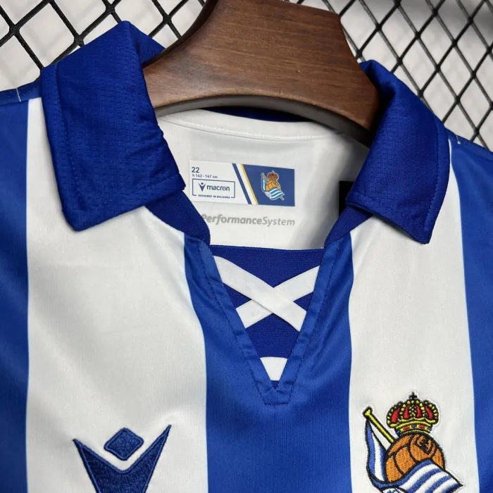 Kids Real Sociedad Home Kit 24/25 Football Jersey product image 6