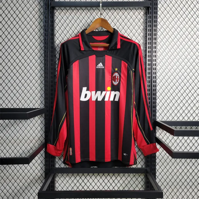 AC Milan Jersey Home Kit 2006 2007 Retro Long Sleeves product image 1