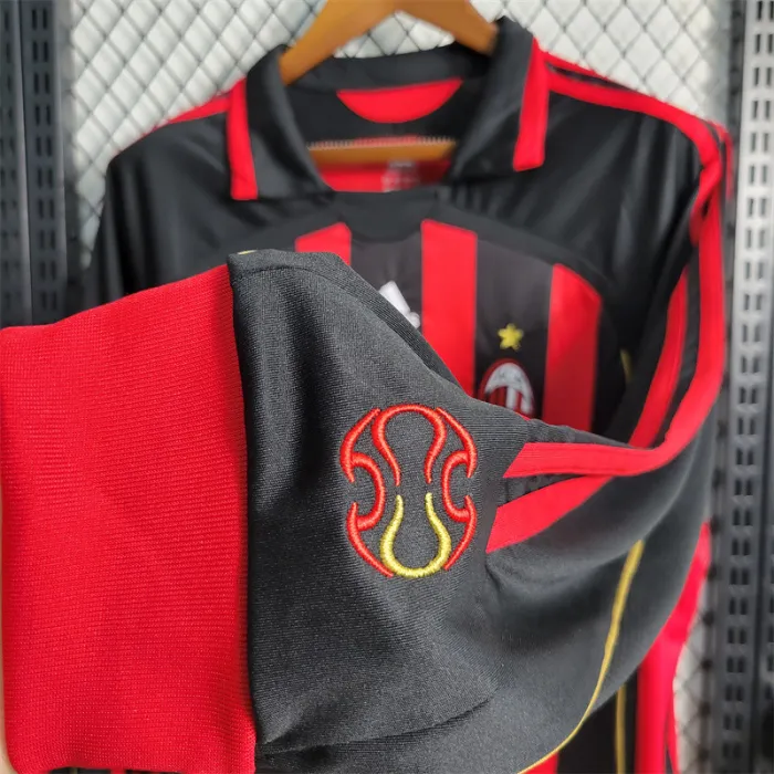 AC Milan Jersey Home Kit 2006 2007 Retro Long Sleeves product image 5