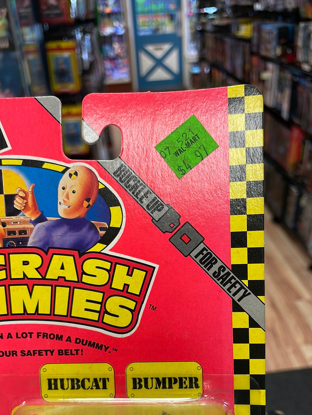 Hubcat & Bumper (Vintage Incredible Crash Dummies, TYCO) SEALED product image 3, provided for visual reference and product