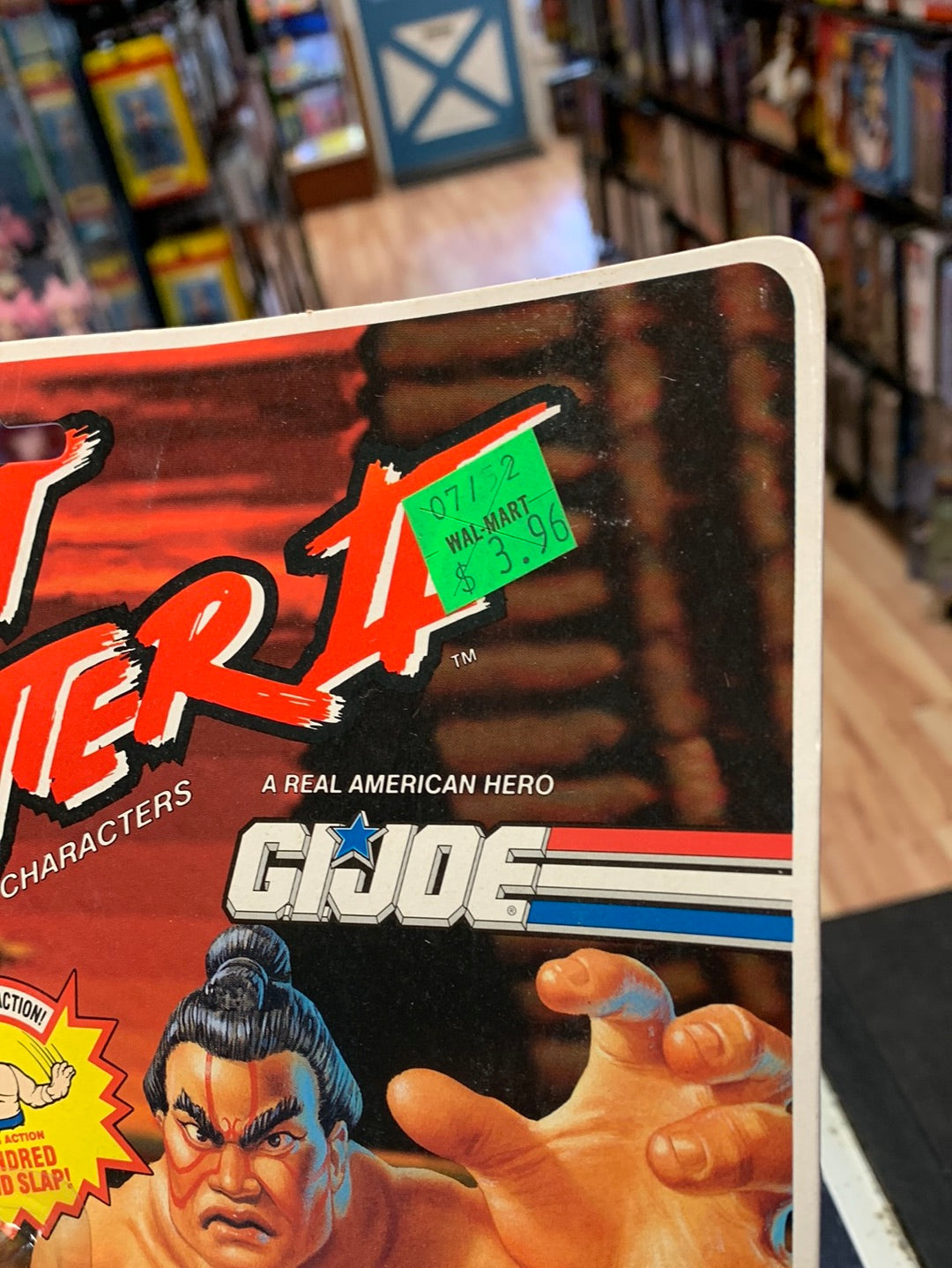 Edmond Honda 81091 (Vintage Street Fighter GI Joe, Hasbro) Sealed product image 2, provided for visual reference and product