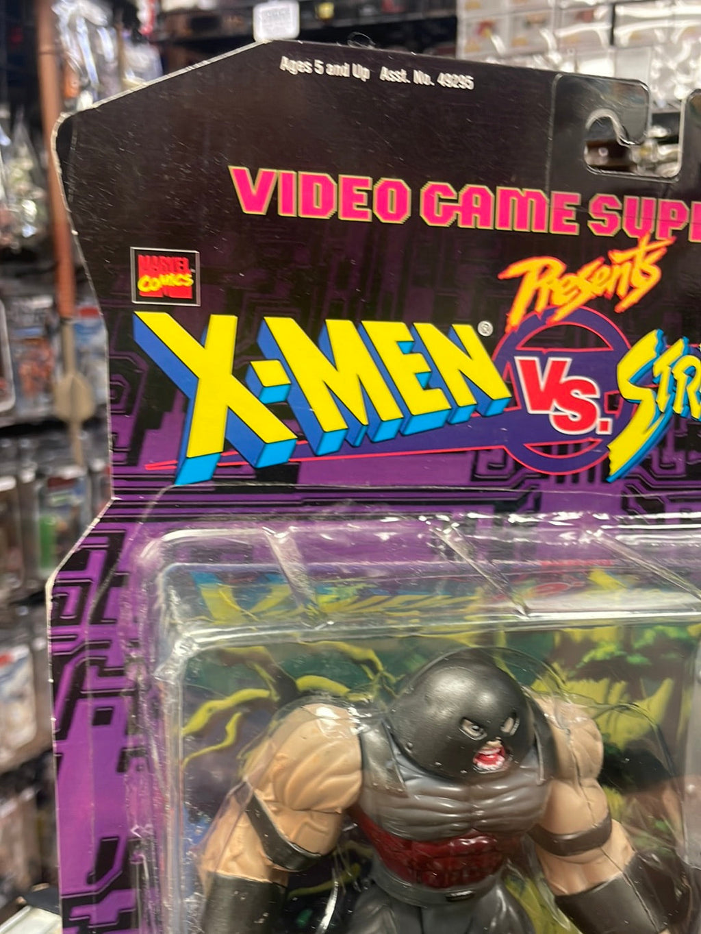 Juggernaut vs Dhalsim Variant (X-Men vs Street Fighter, Toybiz) SEALED product image 2, provided for visual reference and