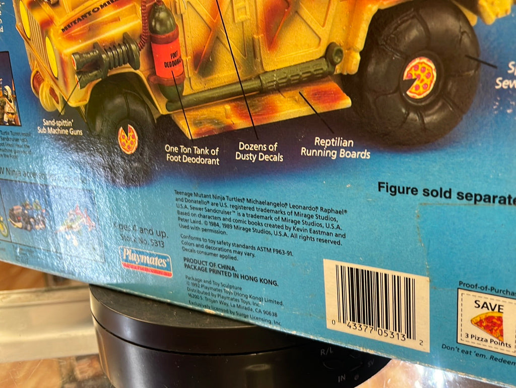 Sewer Sandcruiser SEALED BOX (Vintage TMNT Ninja Turtles, Playmates) product image 20, provided for visual reference and