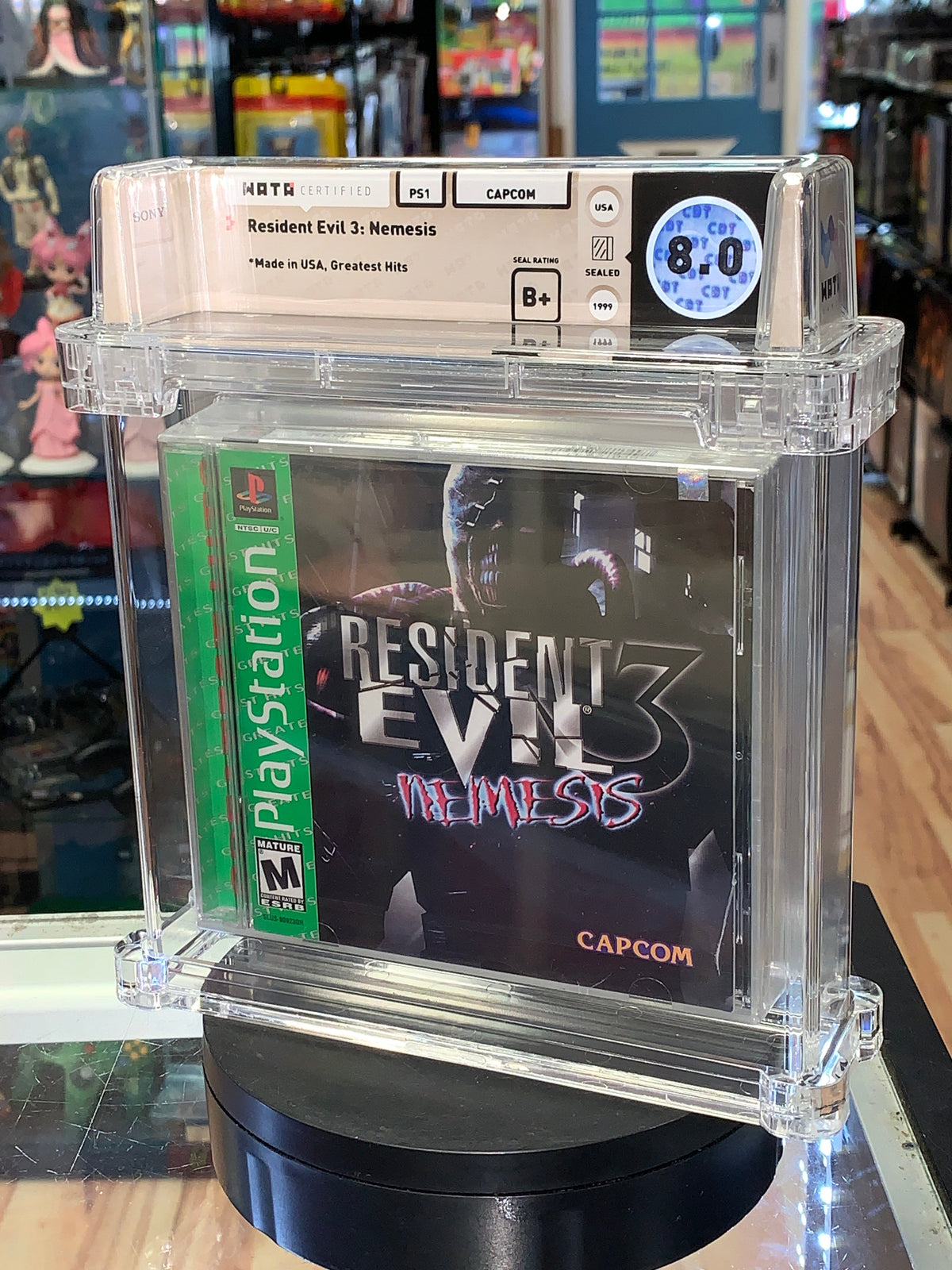 Resident Evil 3: Nemesis GH (PS1 Sony PlayStation, Sealed) **WATA Graded 8.0** product image 3, provided for visual