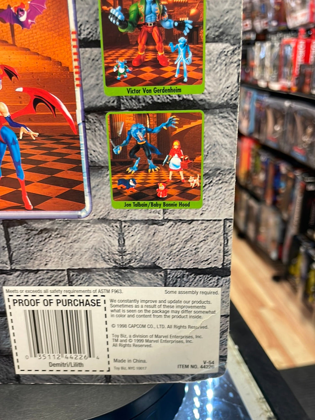 Demitri & Lilith (Capcom Darkstalkers 3, ToyBiz) SEALED product image 13, provided for visual reference and product detail