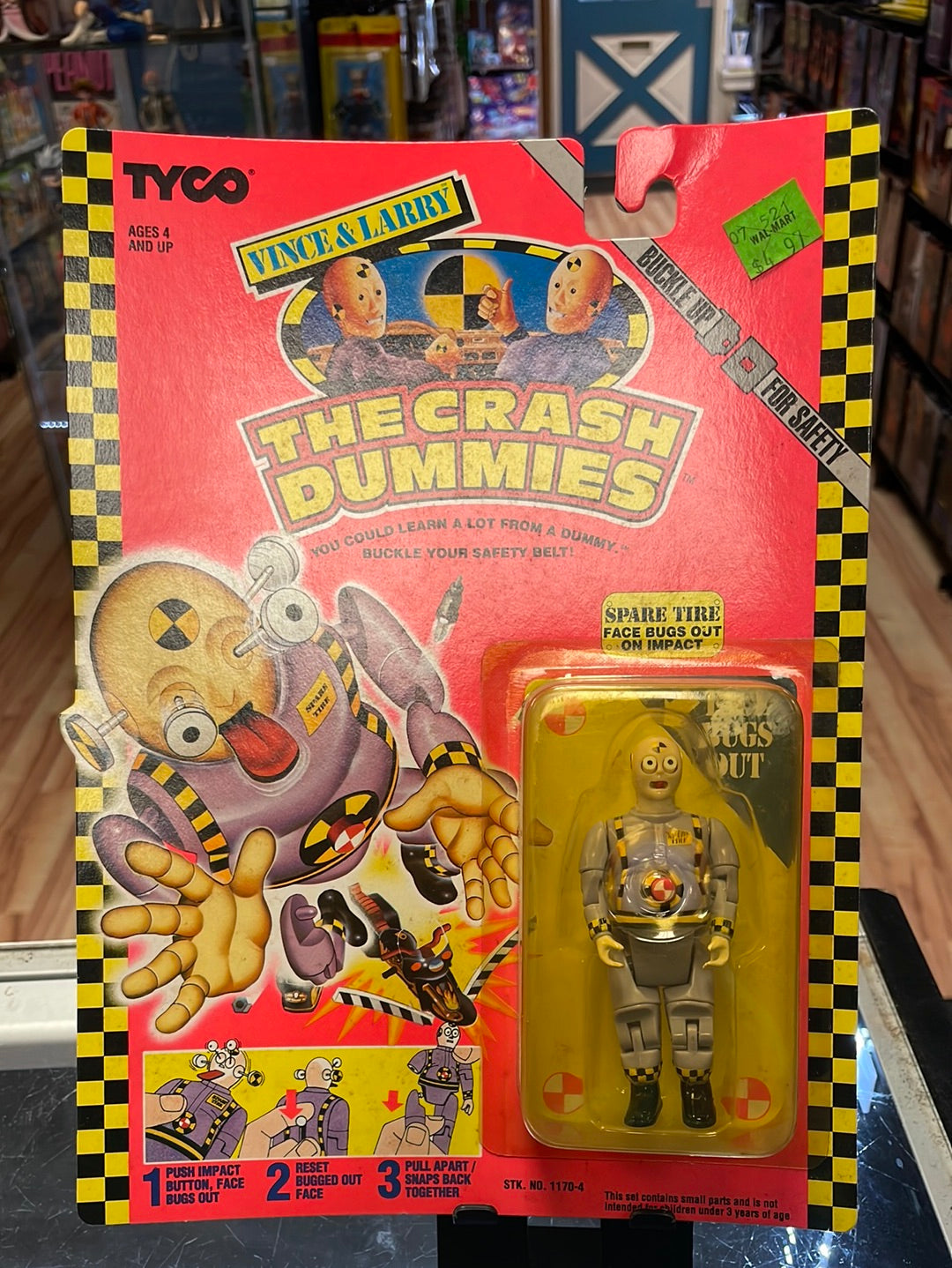 Spare Tire (Vintage Incredible Crash Dummies, TYCO) SEALED product image 1, provided for visual reference and product detail