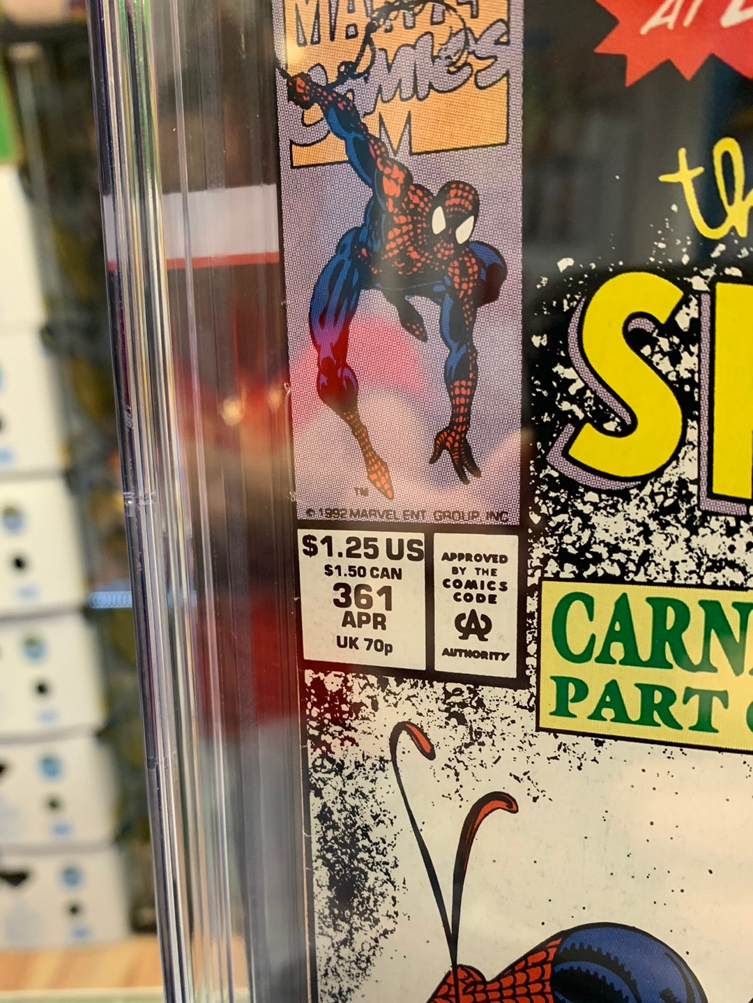 Amazing Spider-Man 361 (CGC 9.0, Marvel Comics) 1st Carnage product image 5, provided for visual reference and product